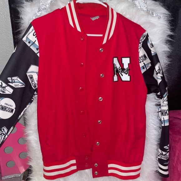Custom Red Letterman Jacket - Picture 1 of 3